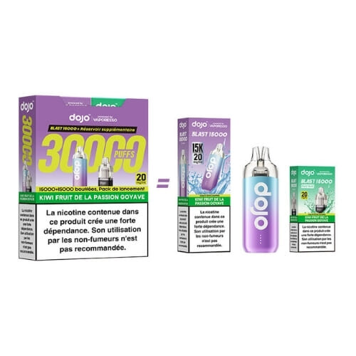 Bundle Dojo Blast Kiwi Fruit de la Passion Goyave